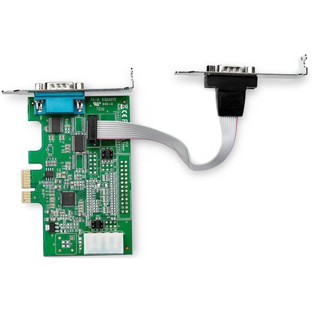 Startech.Com 2 Port RS232 Serial Adapter Card with 16950 UART - PCIe Card PEX2S953LP